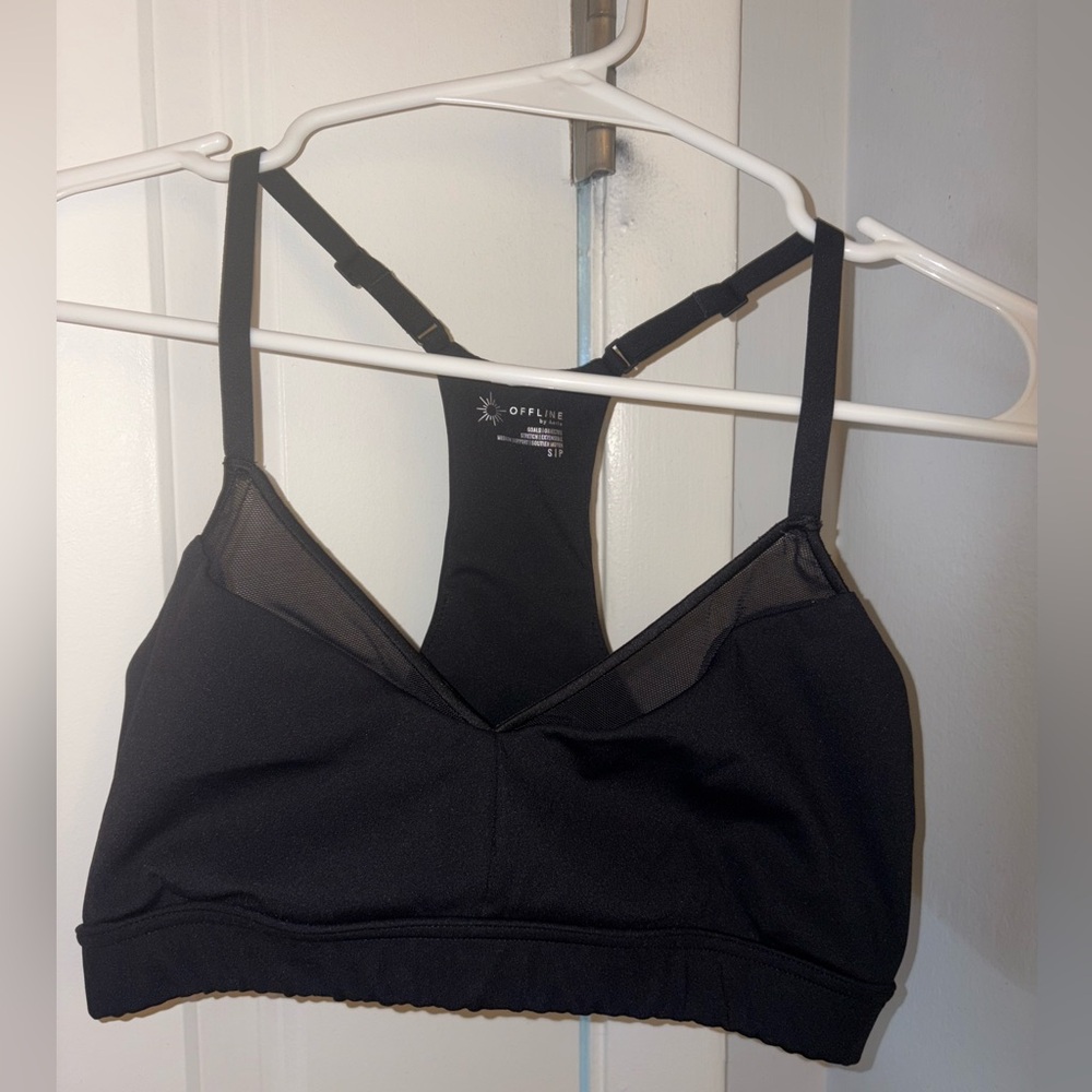 OFFLINE By Aerie Goals Mesh
V-Neck Sports Bra